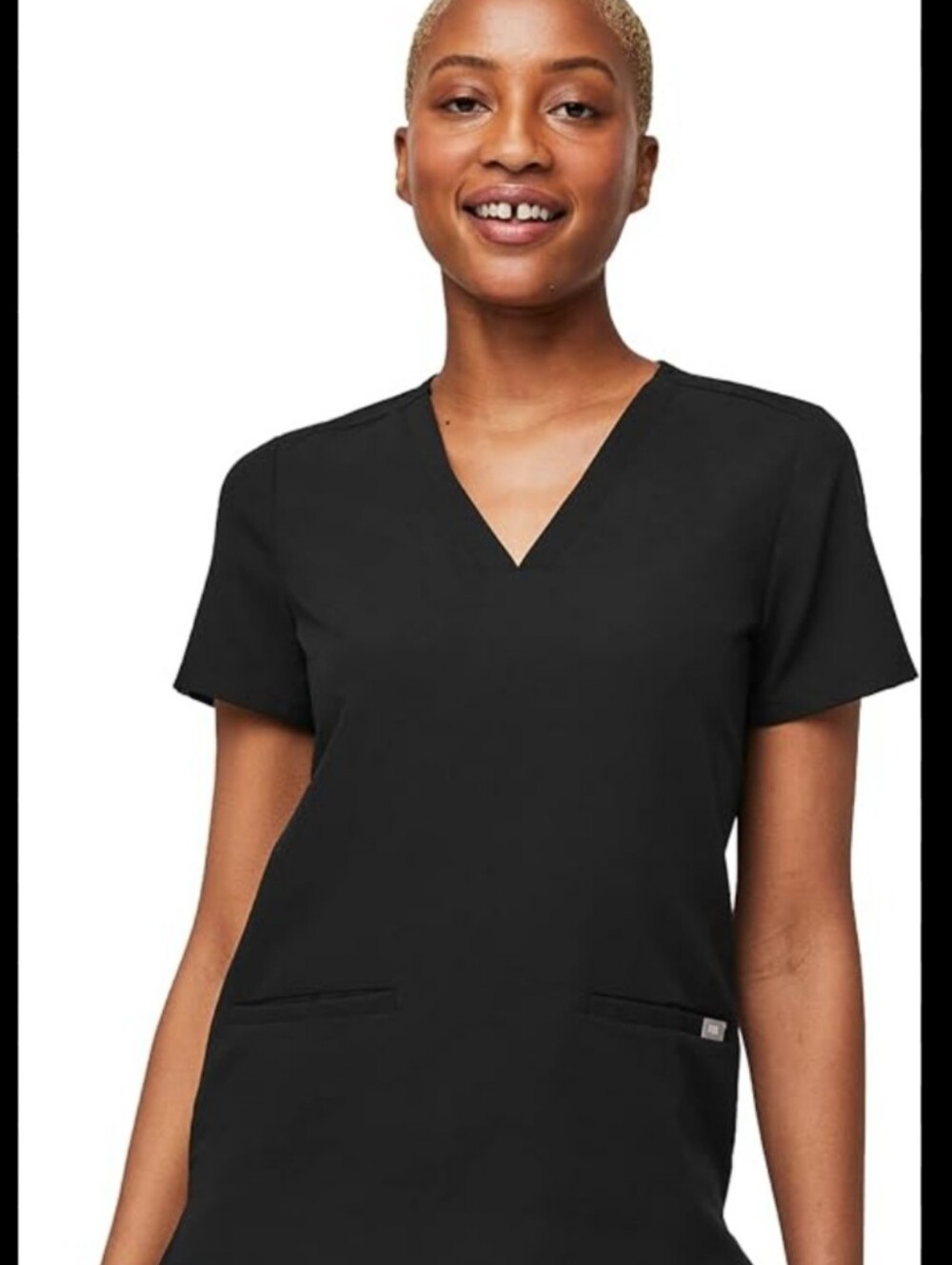 Figs Black Casma 3 Pocket Scrub Top